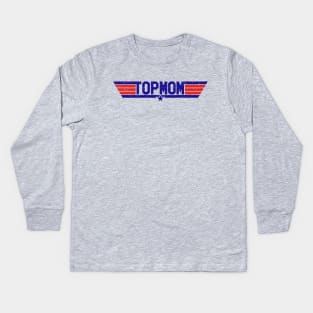 Top Mom (Worn) Kids Long Sleeve T-Shirt